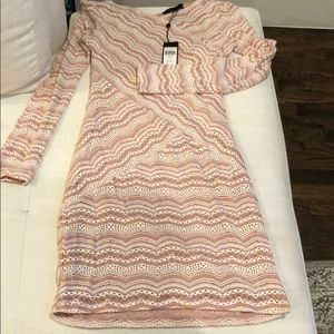 BCBG Melysa Blush/Pink Fitted Sheath Dress-NWT, M